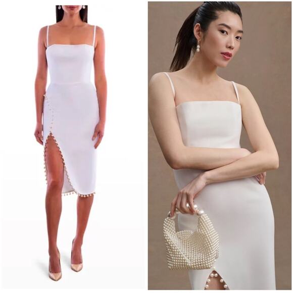 Helsi Coco pearl embellish bridal midi dress NWT XS - Picture 2 of 11